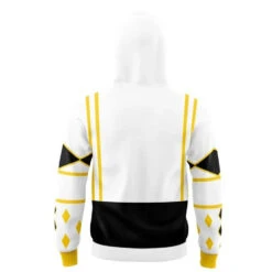 Adult Dragon Ranger Hoodie White Zip Up Hooded Sweatshirt With Plus Size For Daily Wear -Sun Baby Sales Store Power Ranger Costume 2