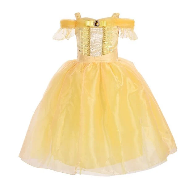 Girls Sleeveless Ball Gown Dress Beast Princess Costume Halloween Cosplay 7 Girls Sleeveless Ball Gown Dress Beast Princess Costume Halloween Cosplay - Image 7