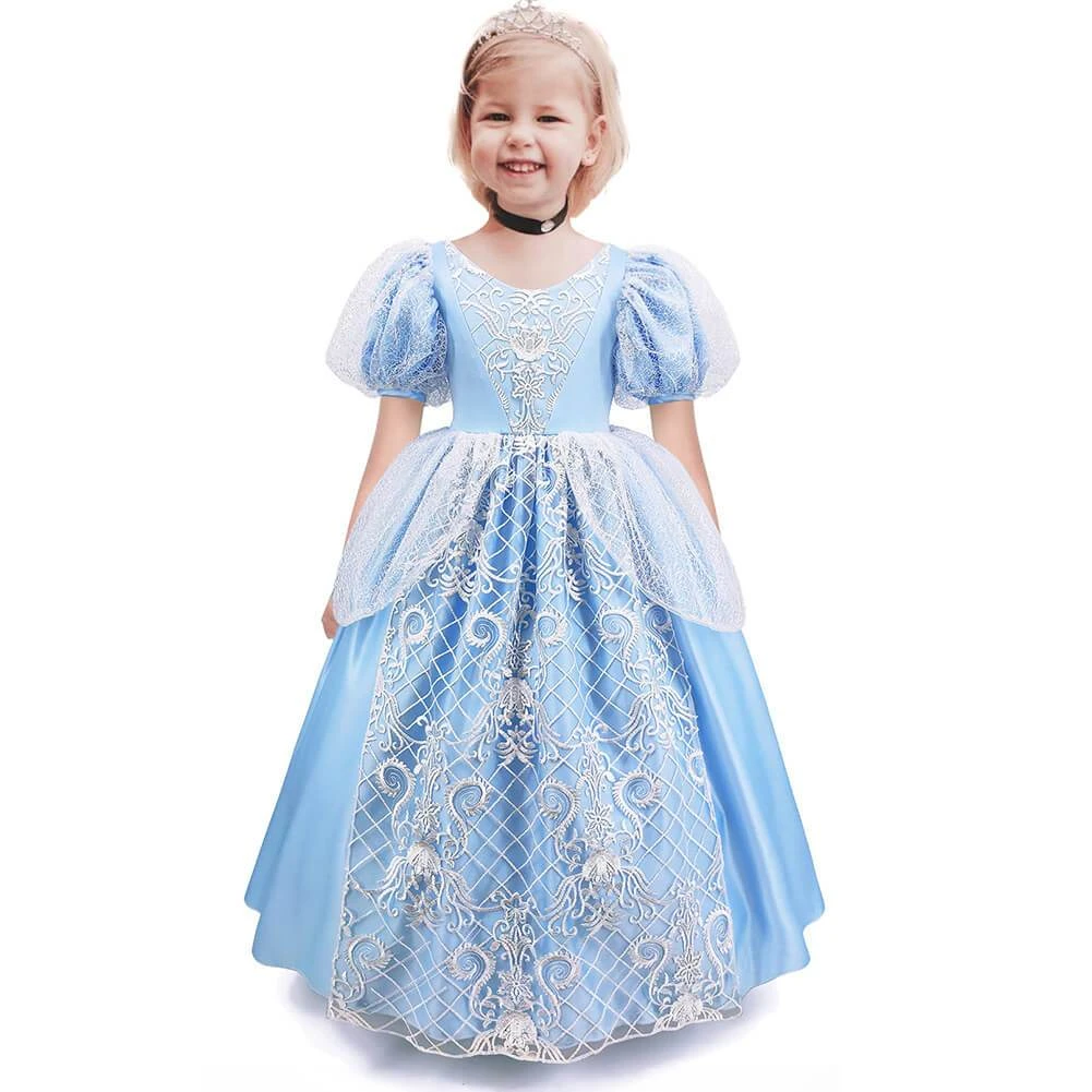 Princess Dressing Up Costume Girl Party Outfit Halloween Birthday Cosplay Dresses 2 Princess Dressing Up Costume Girl Party Outfit Halloween Birthday Cosplay Dresses - Image 2