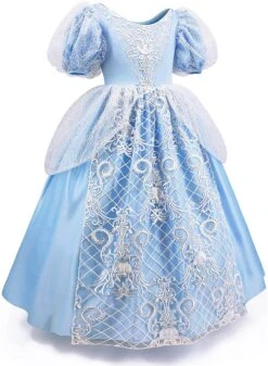 Princess Dressing Up Costume Girl Party Outfit Halloween Birthday Cosplay Dresses 11 Princess Dressing Up Costume Girl Party Outfit Halloween Birthday Cosplay Dresses -Sun Baby Sales Store PrincessLongDress 3