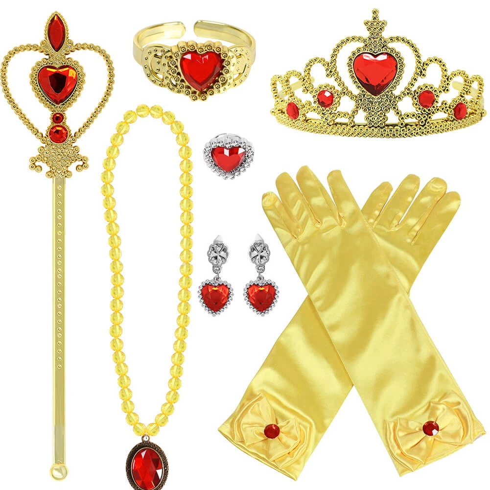 Princess Dress Up Accessories Halloween Cosplay 7PCS Set 1 Princess Dress Up Accessories Halloween Cosplay 7PCS Set