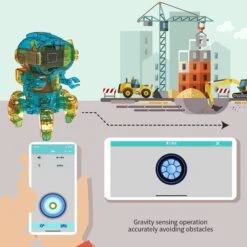 DIY Remote Control Intelligent Robot Programable Bluetoot Educational Induction Robotic -Sun Baby Sales Store ProgramableRCRobot 2