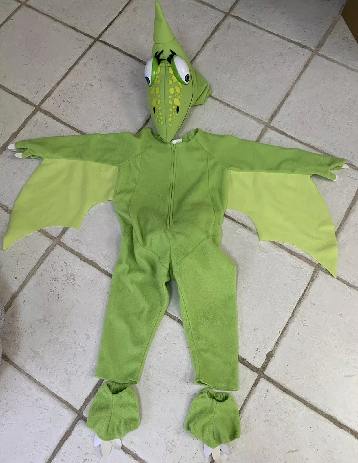 Kids Pterosaur Costume Dinosaur Jumpsuit Helmet 2Pcs Suit For Halloween Carnival (3-10 Years) 6 Kids Pterosaur Costume Dinosaur Jumpsuit Helmet 2Pcs Suit For Halloween Carnival (3-10 Years) - Image 6