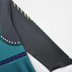 Snow Queen Anna Dress Kids Party Cosplay Outfit Ice Princess Costume Dress With Cloak 19 Snow Queen Anna Dress Kids Party Cosplay Outfit Ice Princess Costume Dress With Cloak -Sun Baby Sales Store Queen Anna Costume 1