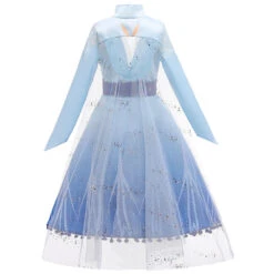Kids Elsa Dress Cosplay Princess Dress Girls Queen Party Dress Up Costume 15 Kids Elsa Dress Cosplay Princess Dress Girls Queen Party Dress Up Costume -Sun Baby Sales Store QueenElsaCostume 4