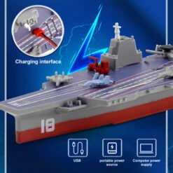2.4G RC Aircraft Carrier Wireless Remote Control Boat Mini Aircraft Model Kids Toys -Sun Baby Sales Store RC Aircraft Carrier Wireless Remote Control Boat 6
