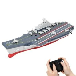 RC Aircraft Carrier Remote Control Battleship Model Warship Cruiser Electric Waterproof Boat Toy Gift 14 RC Aircraft Carrier Remote Control Battleship Model Warship Cruiser Electric Waterproof Boat Toy Gift -Sun Baby Sales Store RC Aircraft Carrier 1