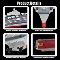RC Aircraft Carrier Remote Control Battleship Model Warship Cruiser Electric Waterproof Boat Toy Gift 11 RC Aircraft Carrier Remote Control Battleship Model Warship Cruiser Electric Waterproof Boat Toy Gift -Sun Baby Sales Store RC Aircraft Carrier 4