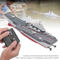 RC Aircraft Carrier Remote Control Battleship Model Warship Cruiser Electric Waterproof Boat Toy Gift