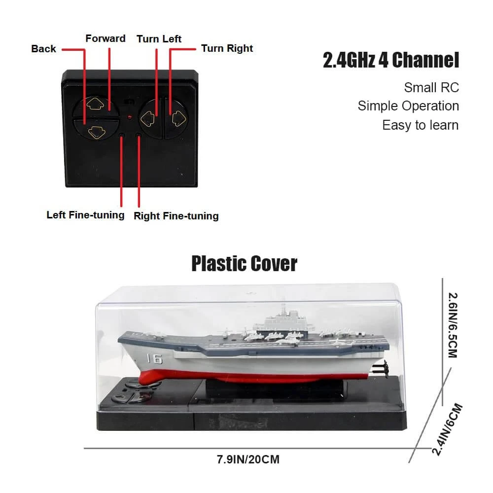 RC Aircraft Carrier Remote Control Battleship Model Warship Cruiser Electric Waterproof Boat Toy Gift 6 RC Aircraft Carrier Remote Control Battleship Model Warship Cruiser Electric Waterproof Boat Toy Gift - Image 6