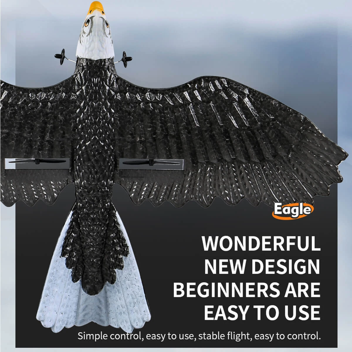 2.4Ghz RC Airplane Remote Control Eagle Wingspan Eagle Bionic Aircraft RC Glider 7 2.4Ghz RC Airplane Remote Control Eagle Wingspan Eagle Bionic Aircraft RC Glider - Image 7