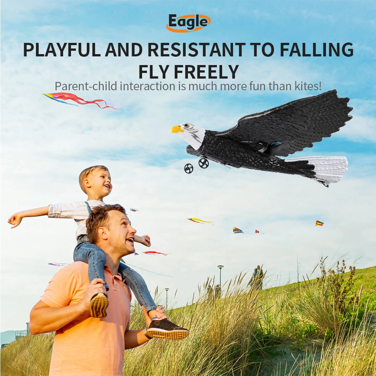 2.4Ghz RC Airplane Remote Control Eagle Wingspan Eagle Bionic Aircraft RC Glider 9 2.4Ghz RC Airplane Remote Control Eagle Wingspan Eagle Bionic Aircraft RC Glider - Image 9