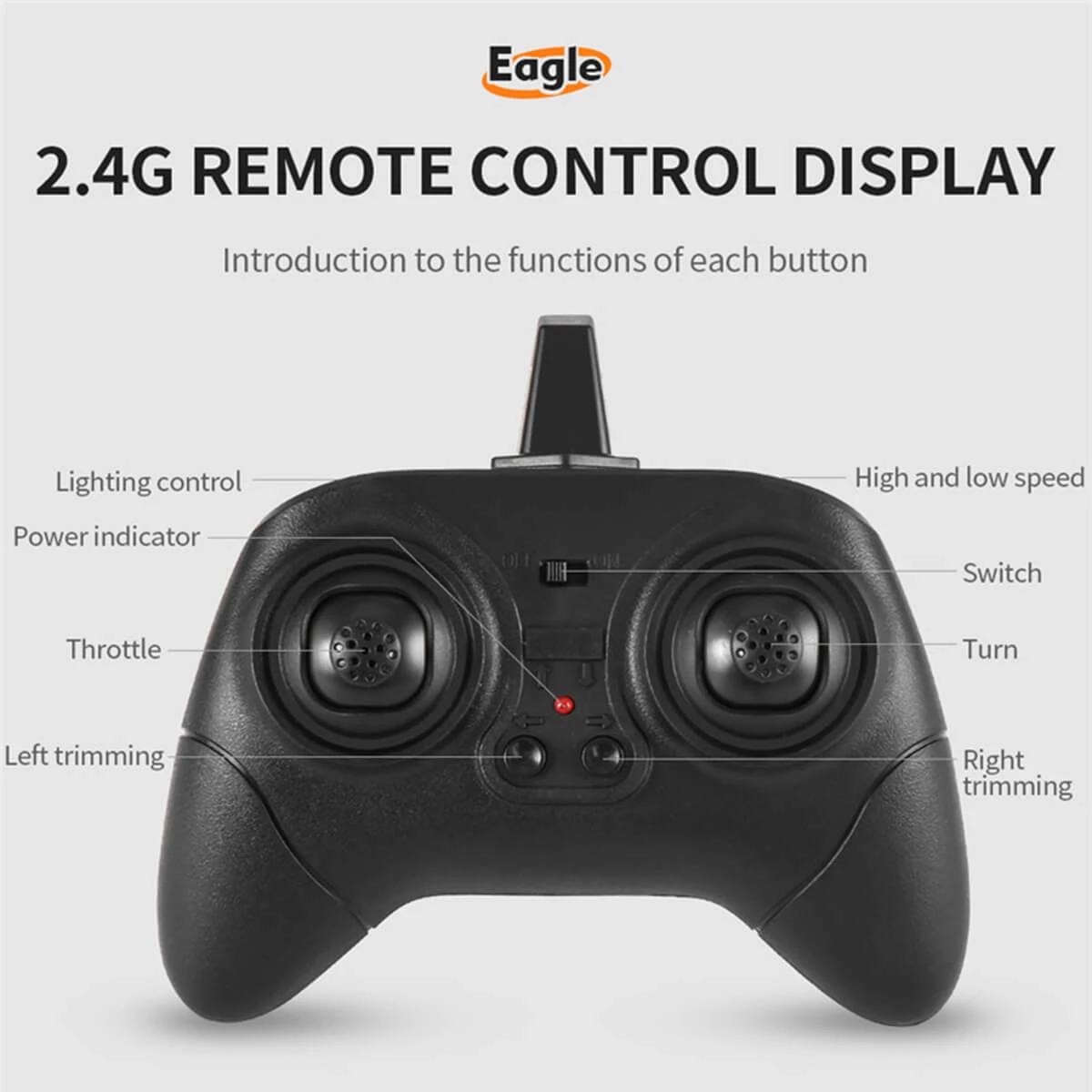 2.4Ghz RC Airplane Remote Control Eagle Wingspan Eagle Bionic Aircraft RC Glider 11 2.4Ghz RC Airplane Remote Control Eagle Wingspan Eagle Bionic Aircraft RC Glider - Image 11