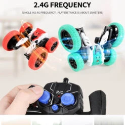 4WD RC Car Spin Stunt Car 360 Degree Rotating Remote Control Car Double Sided Flips Vehicles -Sun Baby Sales Store RC Drift Stunt Car 8