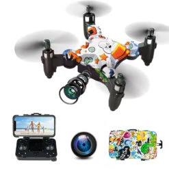 Foldable RC Drone With Camera 720P HD Mini Camera Drone Quadcopter For Kids 17 Foldable RC Drone With Camera 720P HD Mini Camera Drone Quadcopter For Kids -Sun Baby Sales Store RC Drone with Camera 720HD