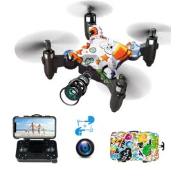 Foldable RC Drone With Camera 720P HD Mini Camera Drone Quadcopter For Kids 24 Foldable RC Drone With Camera 720P HD Mini Camera Drone Quadcopter For Kids -Sun Baby Sales Store RC Drone with Camera 1