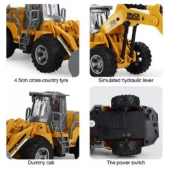 5CH/4CH RC Engineering Vehicle 1/30 RC Excavator Bulldozer Road Roller Engineering Car With Lights -Sun Baby Sales Store RC Engineering Vehicle 1