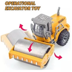 5CH/4CH RC Engineering Vehicle 1/30 RC Excavator Bulldozer Road Roller Engineering Car With Lights -Sun Baby Sales Store RC Engineering Vehicle 4