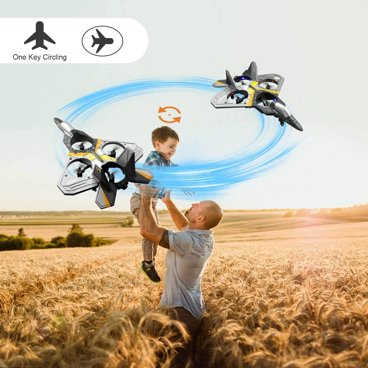 Kids RC Airplane Drone 2.4G Remote Control Aircraft With Gravity Sensing Stunt Spin Jet 1 Kids RC Airplane Drone 2.4G Remote Control Aircraft With Gravity Sensing Stunt Spin Jet