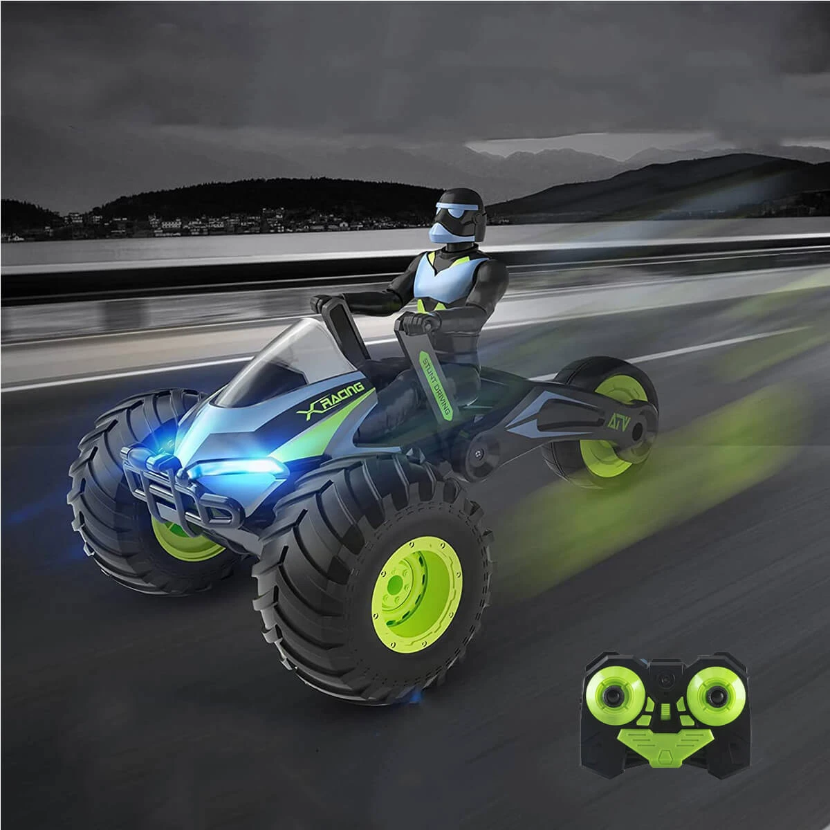 2.4GHz RC Motorcycle 2in1 RC Stunt Car Remote Control 360 Degree Rotation Drift Motorcycle 1 2.4GHz RC Motorcycle 2in1 RC Stunt Car Remote Control 360 Degree Rotation Drift Motorcycle