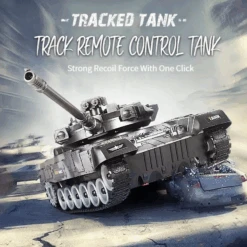 9CH Remote Control Tank 2.4G Tracked Tank 360° Rotating Turret With Light Sound Effects -Sun Baby Sales Store RC Tanks Large 2 4G 9 Channels Sound Effects Tracked Remote Control Battle War Tank Simulated jpg