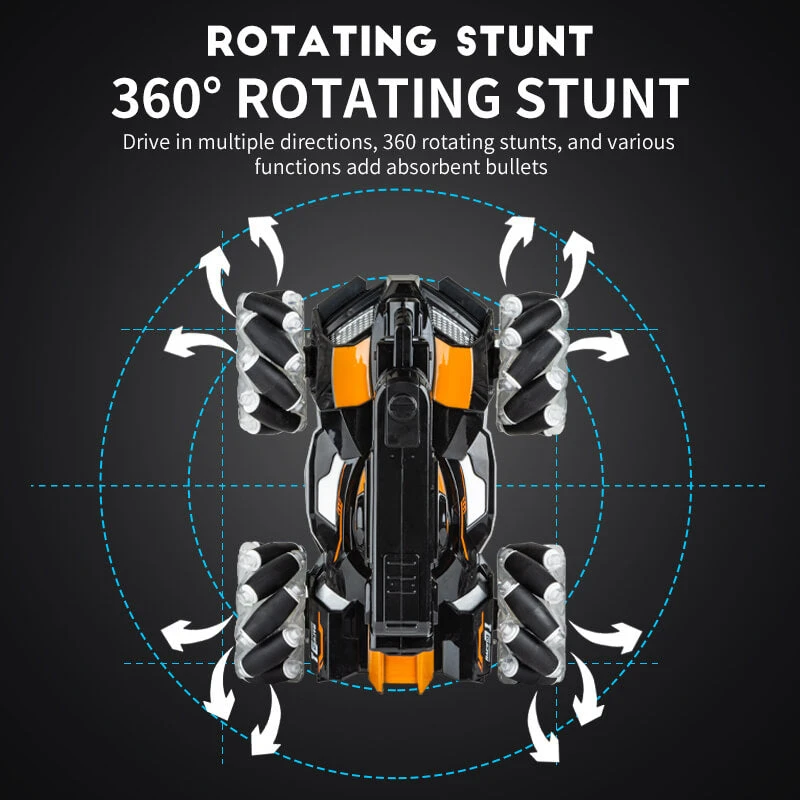 RC Water Bomb Car 360 Rotate Remote Control Stunt Tank Car With Light And Music 3 RC Water Bomb Car 360 Rotate Remote Control Stunt Tank Car With Light And Music - Image 3