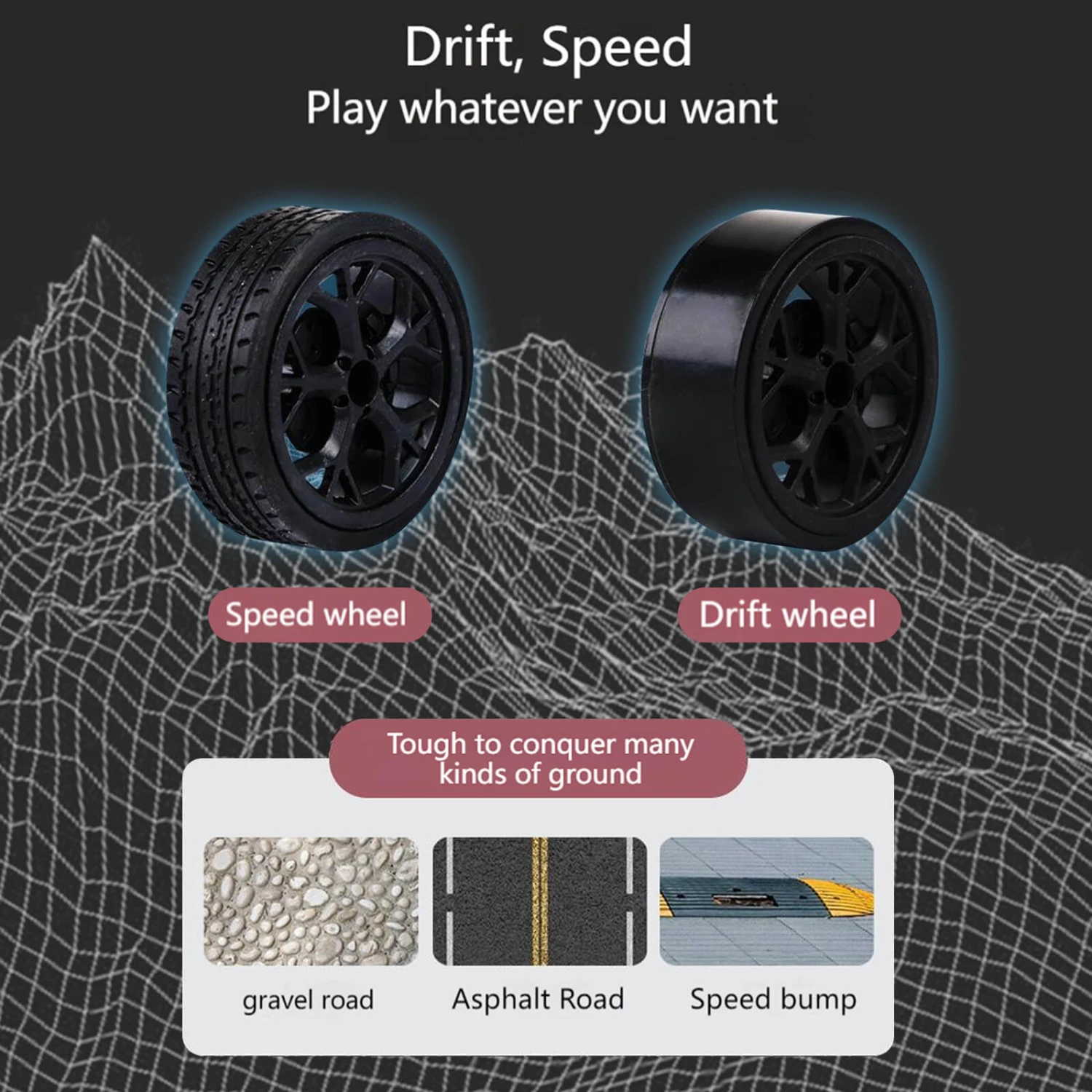 RC Drift Car High Speed 4WD Racing Stunt Vehicle Hellcat Fast GTR Remote Control Toy Cars 8 RC Drift Car High Speed 4WD Racing Stunt Vehicle Hellcat Fast GTR Remote Control Toy Cars - Image 8