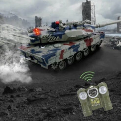 RC Tank With Smoke Effect Remote Control Battle Mist Spray Tank Toy With Life Indicators For Kids 14 RC Tank With Smoke Effect Remote Control Battle Mist Spray Tank Toy With Life Indicators For Kids -Sun Baby Sales Store RC tank