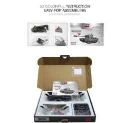 2.4G RC Stainless Steel Tank DIY Assembly Remote Control Panzer With Rotating Turret 23 2.4G RC Stainless Steel Tank DIY Assembly Remote Control Panzer With Rotating Turret -Sun Baby Sales Store RCDIYMetalTank 2