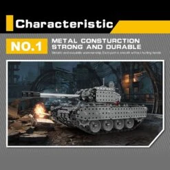 2.4G RC Stainless Steel Tank DIY Assembly Remote Control Panzer With Rotating Turret 16 2.4G RC Stainless Steel Tank DIY Assembly Remote Control Panzer With Rotating Turret -Sun Baby Sales Store RCDIYMetalTank 5