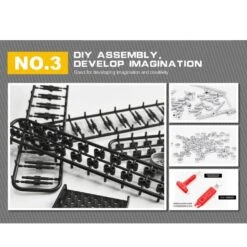 2.4G RC Stainless Steel Tank DIY Assembly Remote Control Panzer With Rotating Turret 18 2.4G RC Stainless Steel Tank DIY Assembly Remote Control Panzer With Rotating Turret -Sun Baby Sales Store RCDIYMetalTank 6