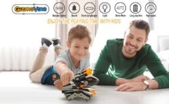 2.4GHz Remote Control Dinosaur Car Monster Truck Cartoon Smart Stunt Tank With Realistic Tank And Dino Sounds -Sun Baby Sales Store RCDinosaurCar 11