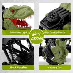 Remote Control Dinosaur Car Rechargeable T-Rex RC Car 360° Stunt Car With Music And Lights 21 Remote Control Dinosaur Car Rechargeable T-Rex RC Car 360° Stunt Car With Music And Lights -Sun Baby Sales Store RCDinosaurCar 1 5143b1b5 3ea9 4bc8 8312 c3411d2e416a