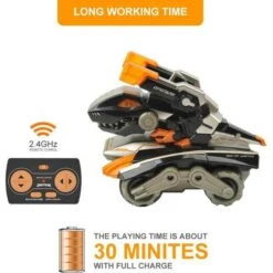 2.4GHz Remote Control Dinosaur Car Monster Truck Cartoon Smart Stunt Tank With Realistic Tank And Dino Sounds -Sun Baby Sales Store RCDinosaurCar 7 b9b4f08f 981b 4dbe 9e97 8deb712ee997