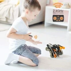 2.4GHz Remote Control Dinosaur Car Monster Truck Cartoon Smart Stunt Tank With Realistic Tank And Dino Sounds -Sun Baby Sales Store RCDinosaurCar 8 cadefb68 b40c 4858 a57f 84583a873f1a