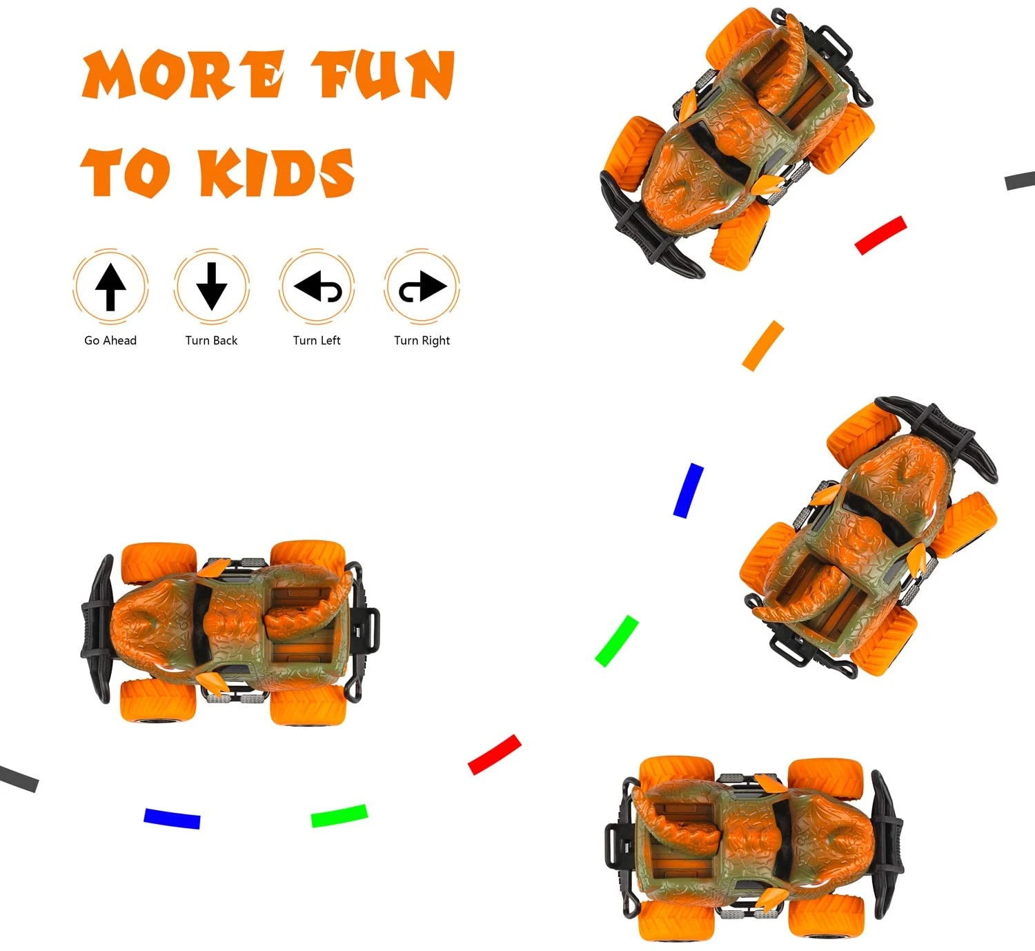 1:43 Remote Control Dinosaur Car Mini Monster Stunt Truck Innovation Toy For Children 5 1:43 Remote Control Dinosaur Car Mini Monster Stunt Truck Innovation Toy For Children - Image 5