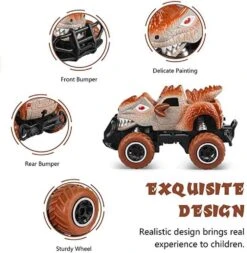 1:43 Remote Control Dinosaur Car Mini Monster Stunt Truck Innovation Toy For Children 12 1:43 Remote Control Dinosaur Car Mini Monster Stunt Truck Innovation Toy For Children -Sun Baby Sales Store RCDinosaurcar 3