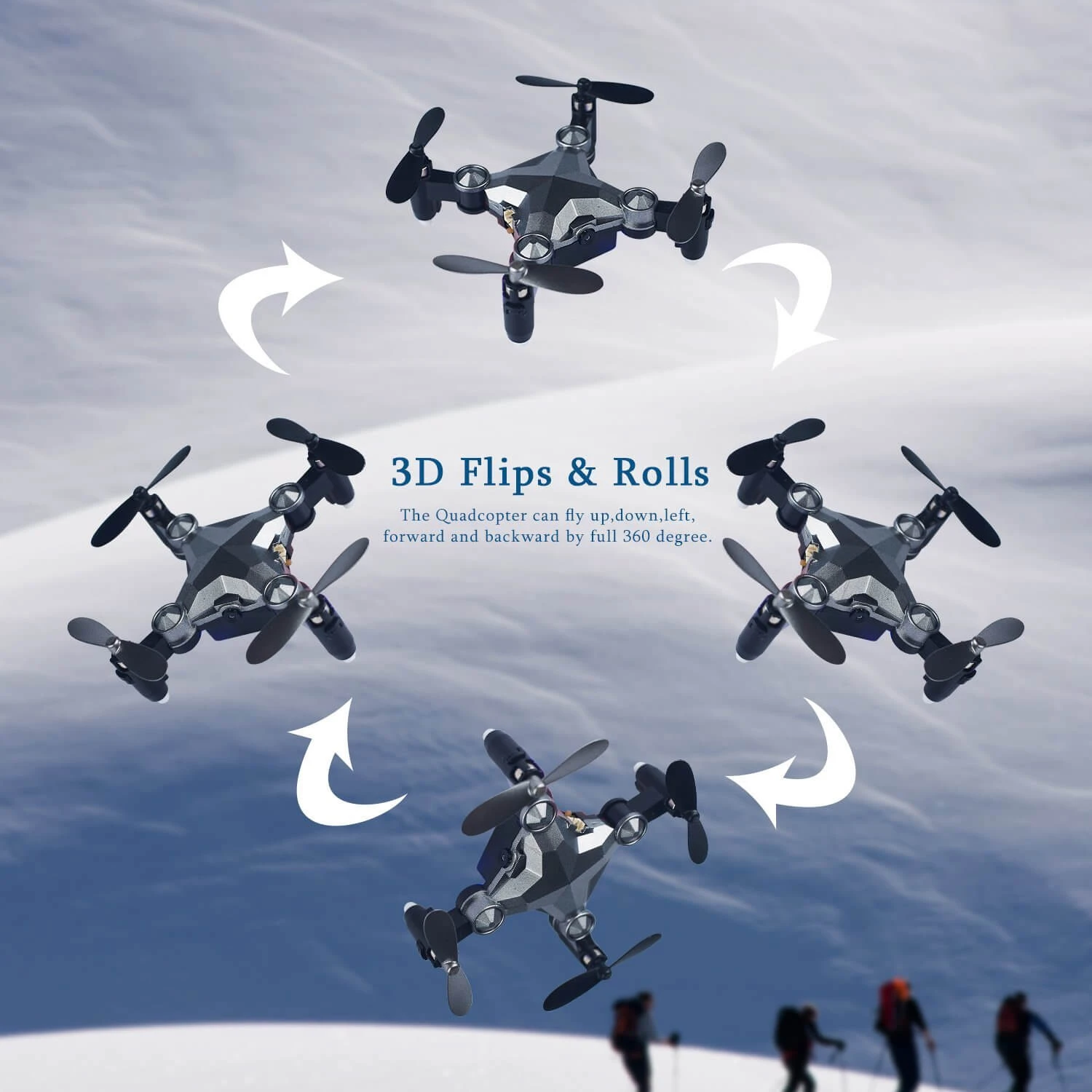 Foldable RC Drone With Camera 720P HD Mini Camera Drone Quadcopter For Kids 6 Foldable RC Drone With Camera 720P HD Mini Camera Drone Quadcopter For Kids - Image 6