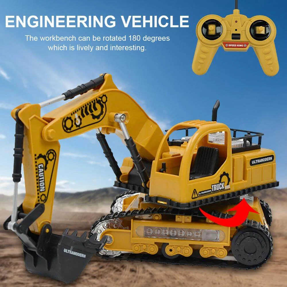1:24 4CH RC Engineering Car Full Function Excavator Bulldozer Tractor Dump Truck Construction Vehicle 1 1:24 4CH RC Engineering Car Full Function Excavator Bulldozer Tractor Dump Truck Construction Vehicle