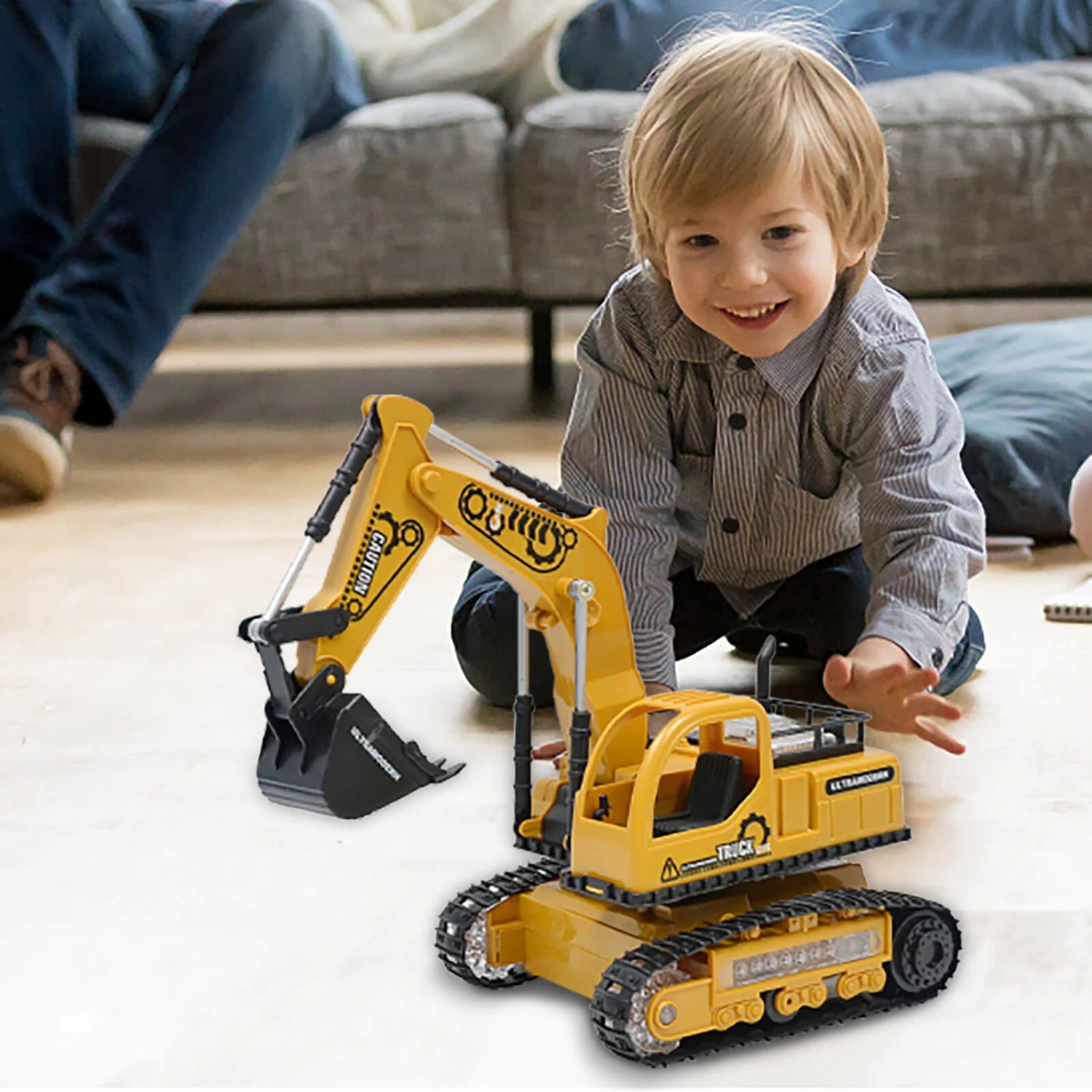 1:24 4CH RC Engineering Car Full Function Excavator Bulldozer Tractor Dump Truck Construction Vehicle 2 1:24 4CH RC Engineering Car Full Function Excavator Bulldozer Tractor Dump Truck Construction Vehicle - Image 2