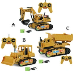 1:24 4CH RC Engineering Car Full Function Excavator Bulldozer Tractor Dump Truck Construction Vehicle 22 1:24 4CH RC Engineering Car Full Function Excavator Bulldozer Tractor Dump Truck Construction Vehicle -Sun Baby Sales Store RCEngineeringCar 4