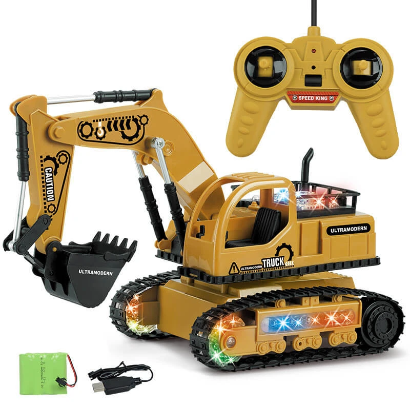 1:24 4CH RC Engineering Car Full Function Excavator Bulldozer Tractor Dump Truck Construction Vehicle 3 1:24 4CH RC Engineering Car Full Function Excavator Bulldozer Tractor Dump Truck Construction Vehicle - Image 3