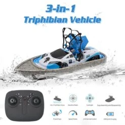 RC Mini Drone Boat Car Triphibian Vehicle Helicopter Drone Quadrocopter Remote Control Toy -Sun Baby Sales Store RCMiniDroneBoat