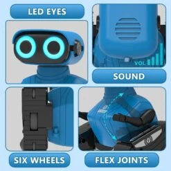 2.4GHz Remote Control Robot With LED Eyes Dance And Sounds Smart Toys For Kids -Sun Baby Sales Store RCMiniRobot 14
