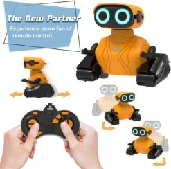 2.4GHz Remote Control Robot With LED Eyes Dance And Sounds Smart Toys For Kids -Sun Baby Sales Store RCMiniRobot 16