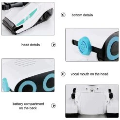 2.4GHz Remote Control Robot With LED Eyes Dance And Sounds Smart Toys For Kids -Sun Baby Sales Store RCMiniRobot 6