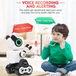 Kids Smart RC Robot Toy With Touch & Sound Control Intelligent Programmable Robot -Sun Baby Sales Store RCRobotCoinBankToy 10