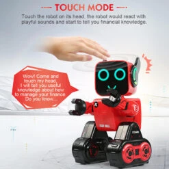 Kids Smart RC Robot Toy With Touch & Sound Control Intelligent Programmable Robot -Sun Baby Sales Store RCRobotCoinBankToy 7
