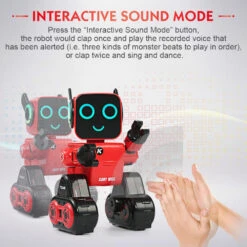 Kids Smart RC Robot Toy With Touch & Sound Control Intelligent Programmable Robot -Sun Baby Sales Store RCRobotCoinBankToy 8