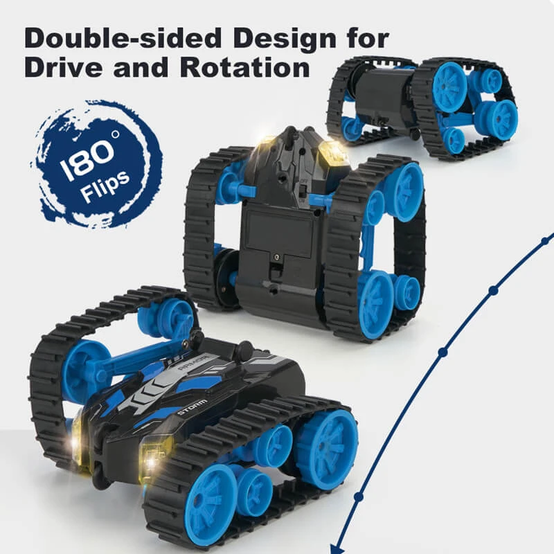 High Speed RC Tank 2.4G Remote Control Tank Flashing 3D Flip Stunt 360 Degree 4 High Speed RC Tank 2.4G Remote Control Tank Flashing 3D Flip Stunt 360 Degree - Image 4